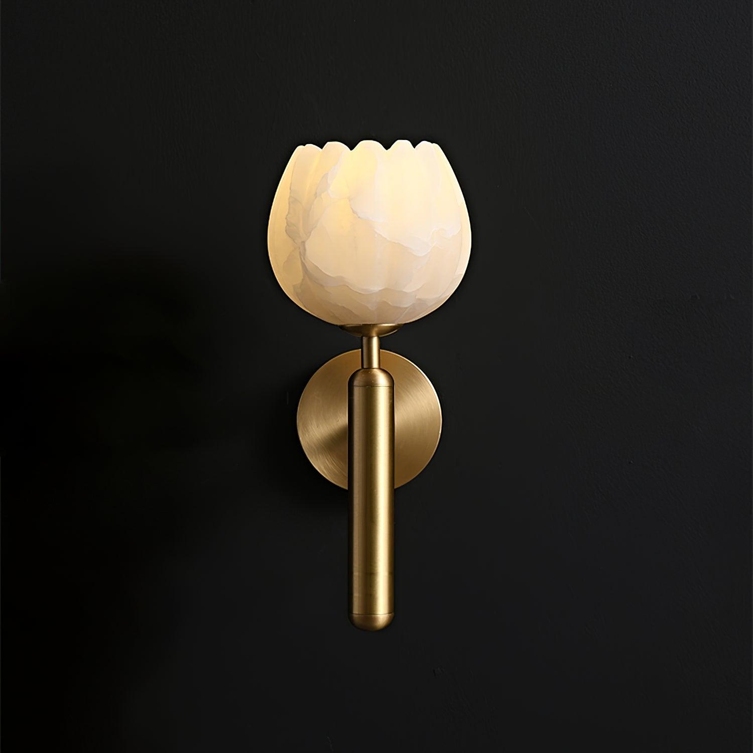 Wall Light Decorative | Brass and Alabaster Fixture | Ridorn