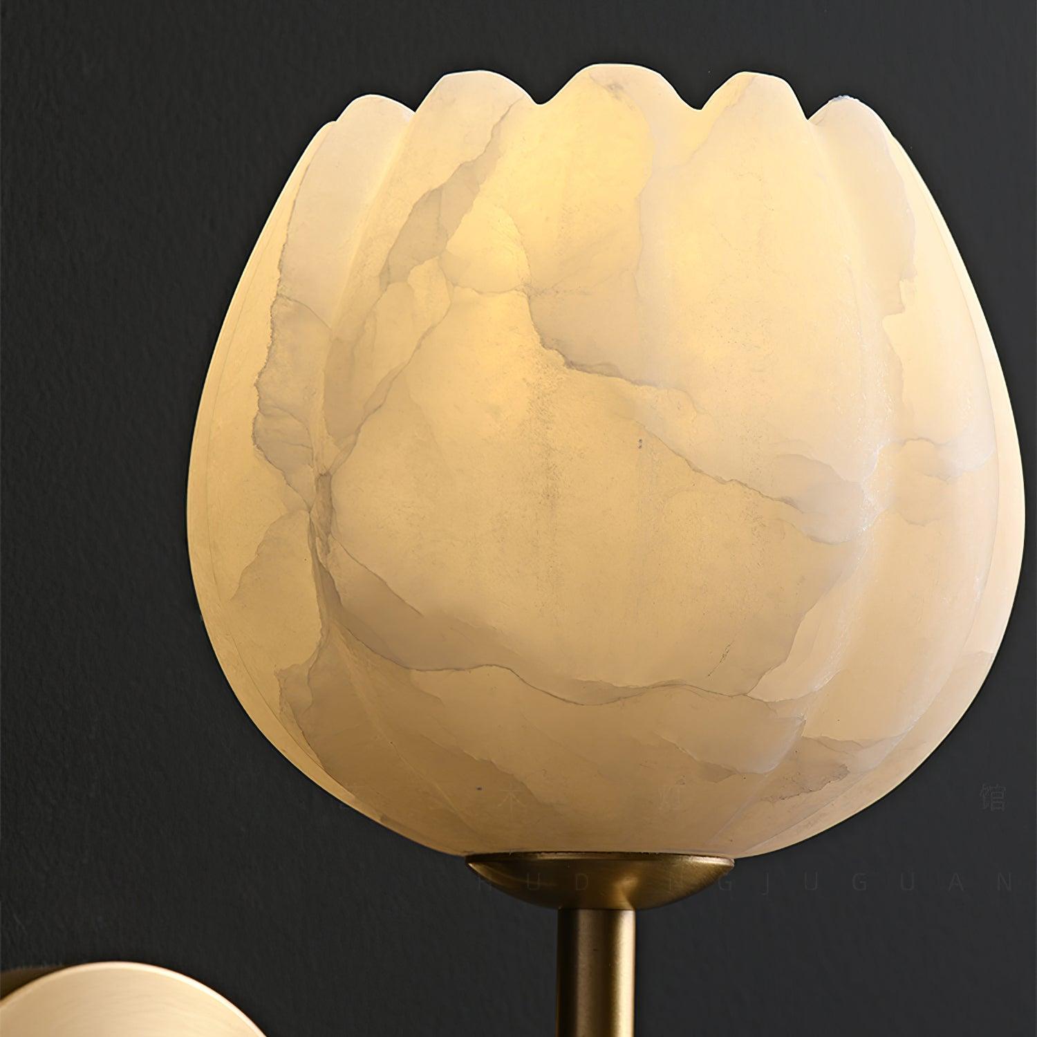 Wall Light Decorative | Brass and Alabaster Fixture | Ridorn