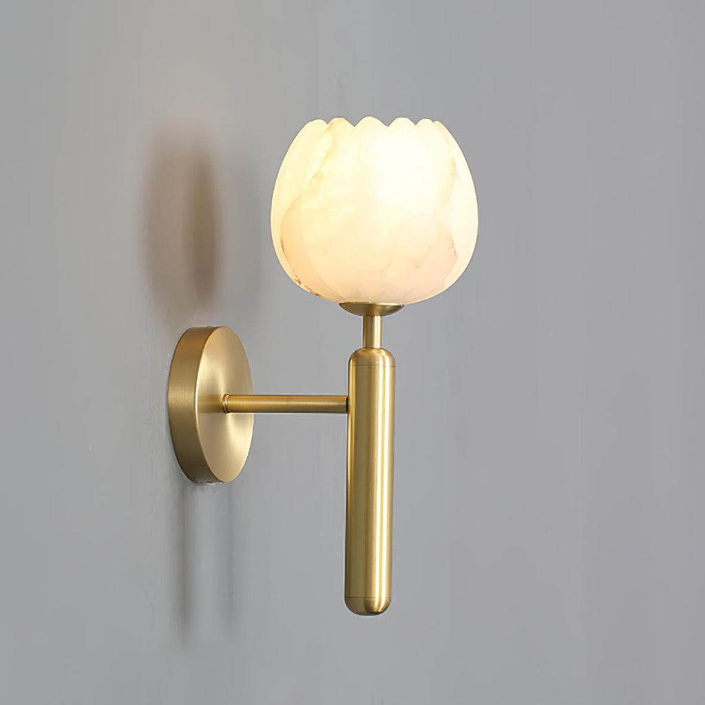 Wall Light Decorative | Brass and Alabaster Fixture | Ridorn