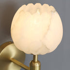 Wall Light Decorative | Brass and Alabaster Fixture | Ridorn