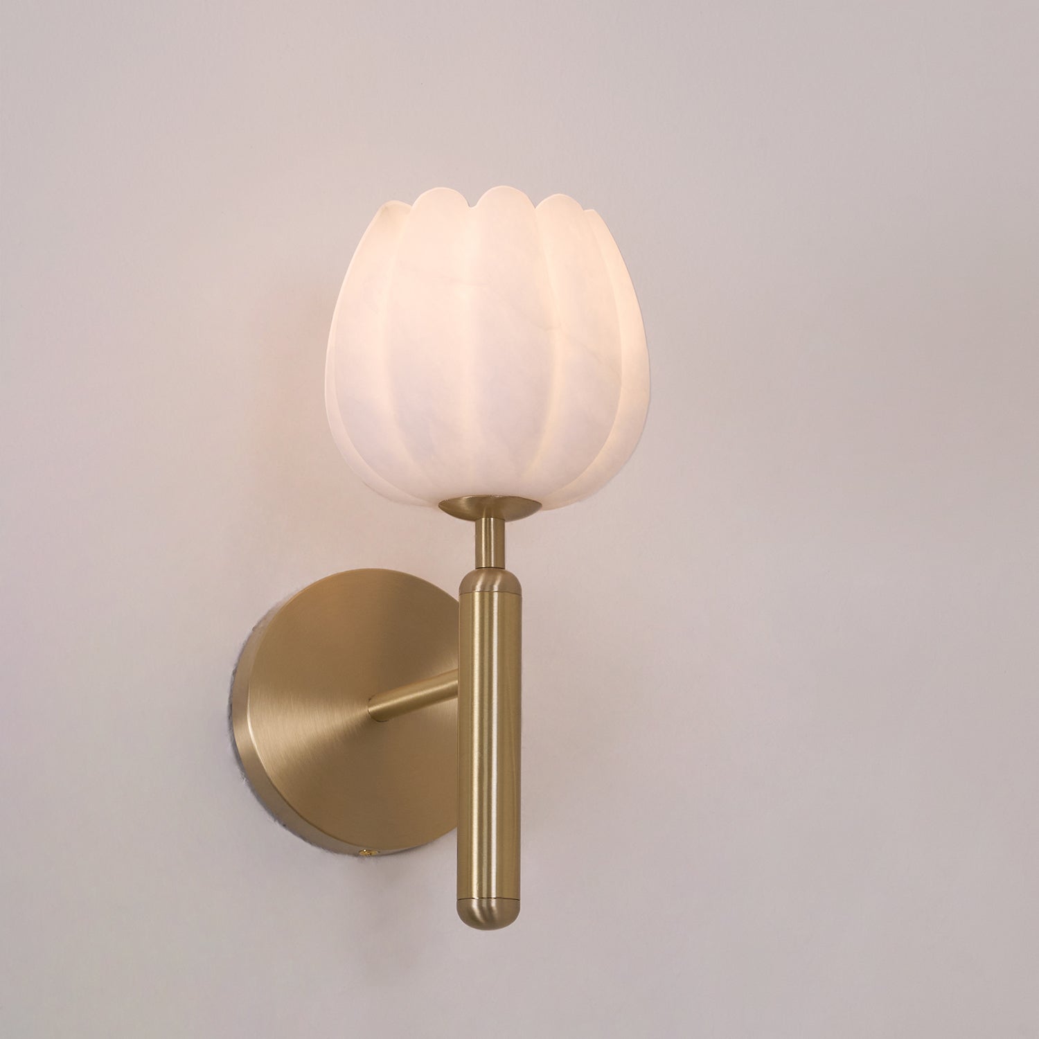 Wall Light Decorative | Brass and Alabaster Fixture | Ridorn