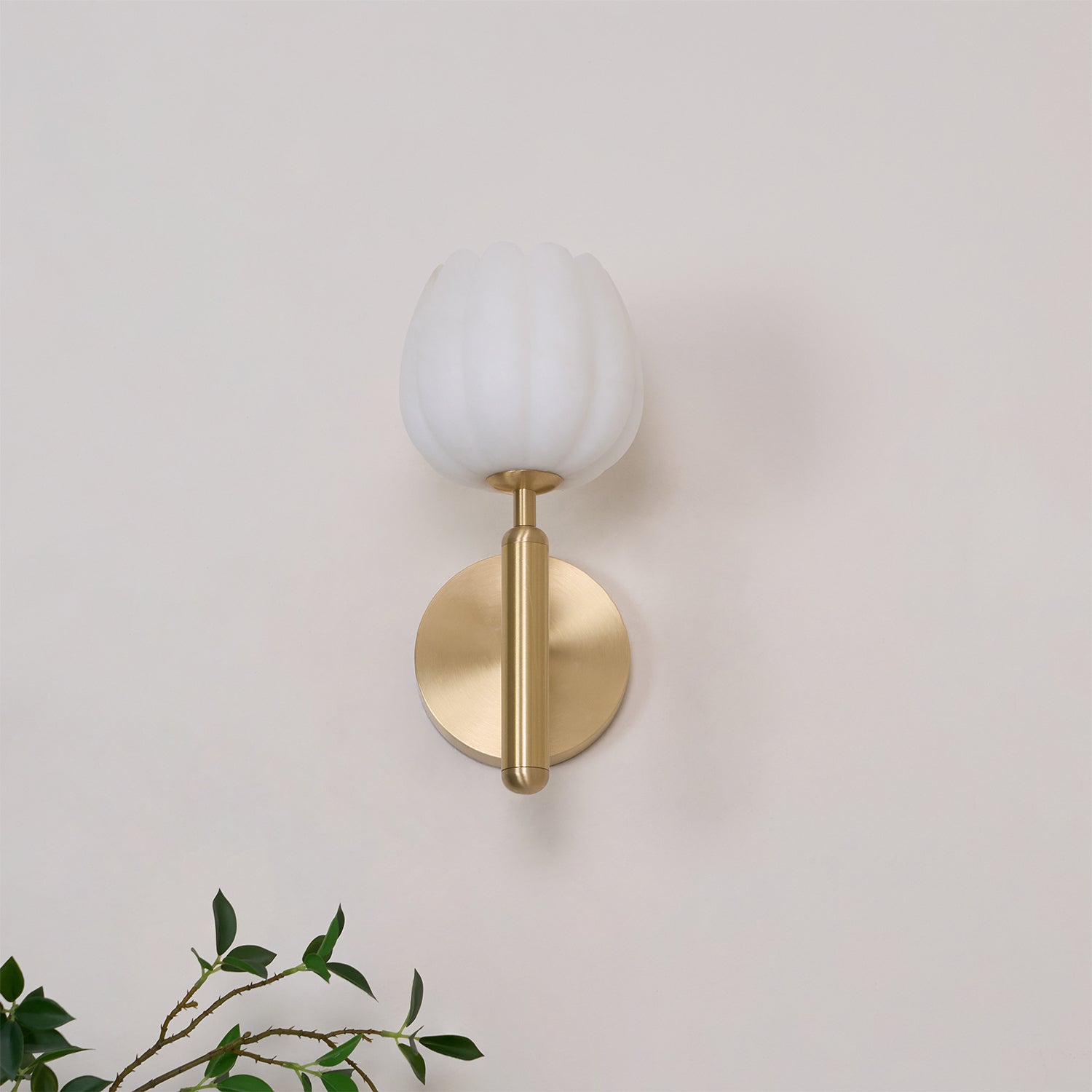 Wall Light Decorative | Brass and Alabaster Fixture | Ridorn