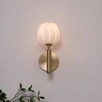 Wall Light Decorative | Brass and Alabaster Fixture | Ridorn