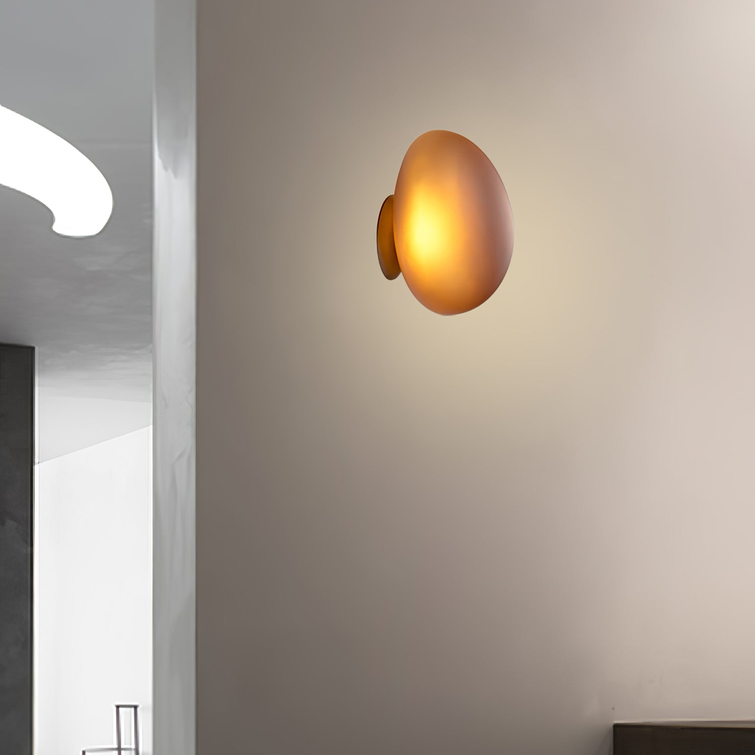 Wall Light Oval | LED Glass Fixture | Ridorn