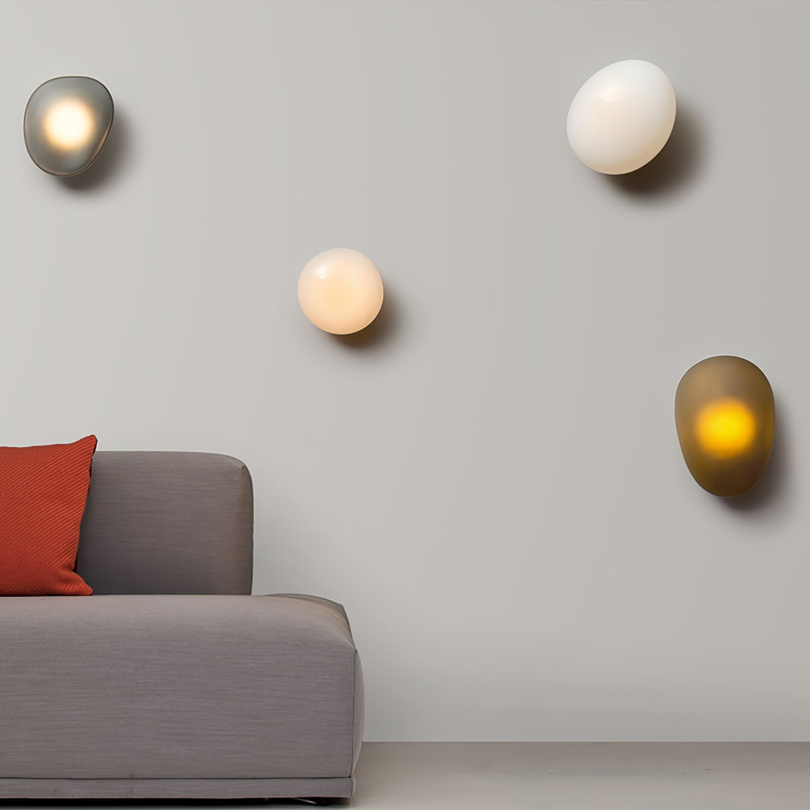 Wall Light Oval | LED Glass Fixture | Ridorn