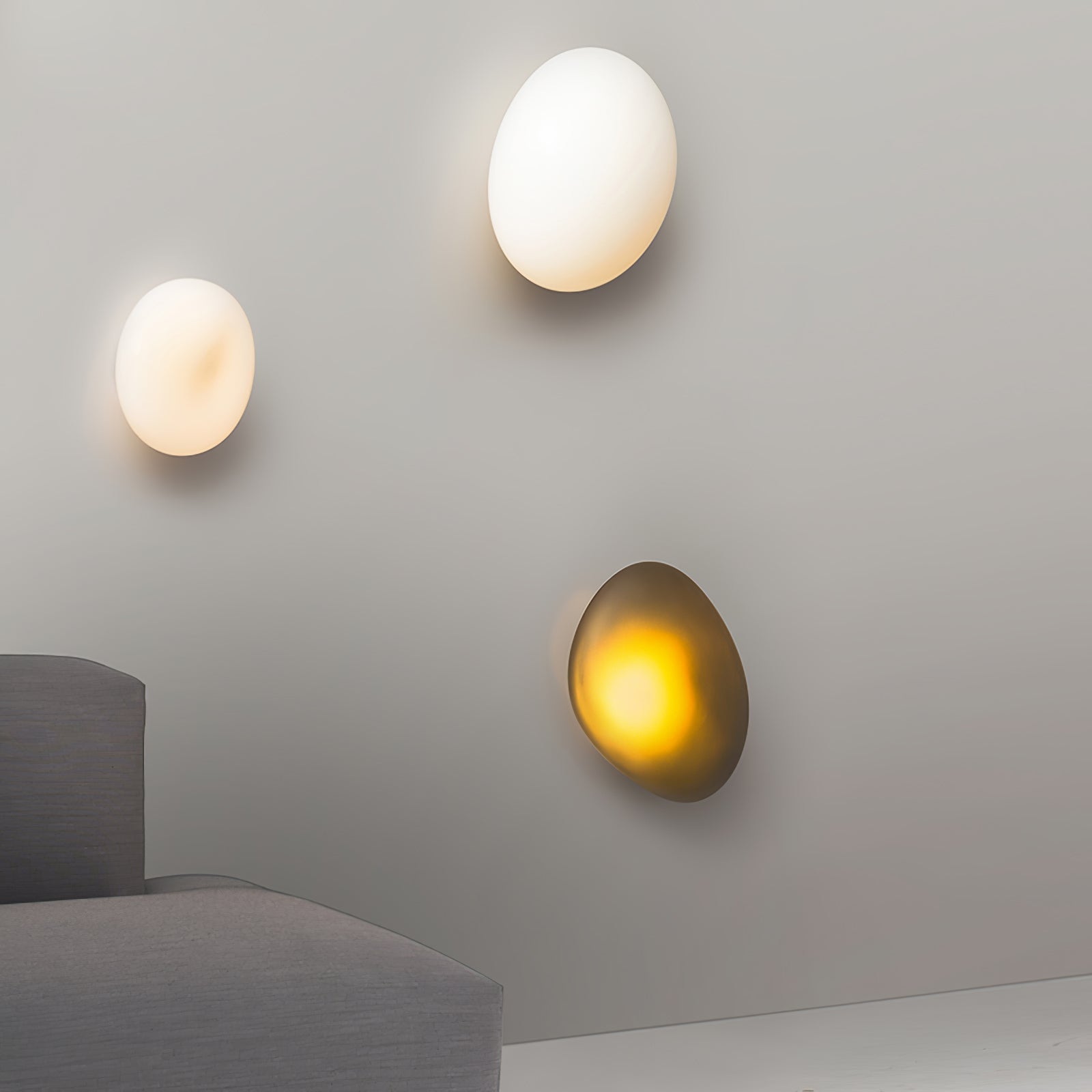 Wall Light Oval | LED Glass Fixture | Ridorn