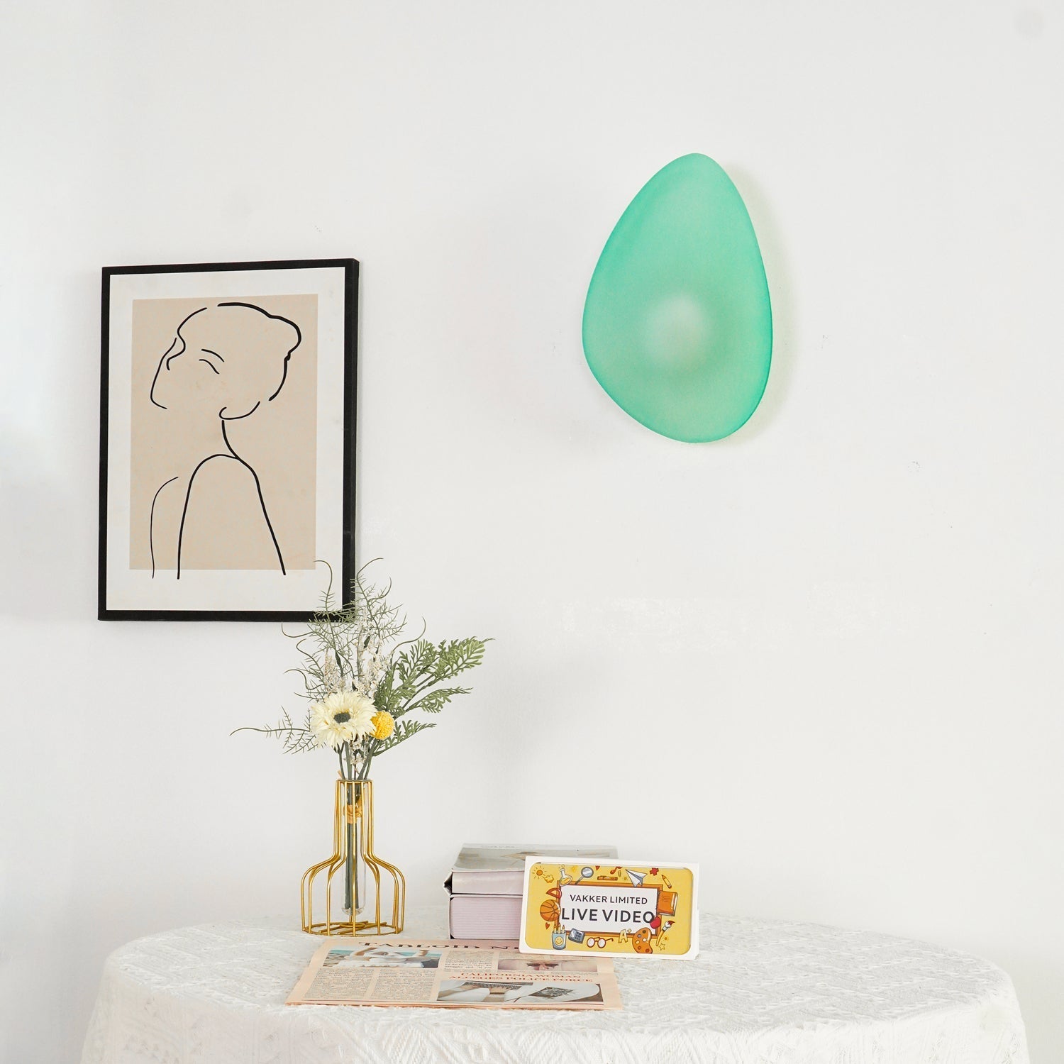 Wall Light Oval | LED Glass Fixture | Ridorn