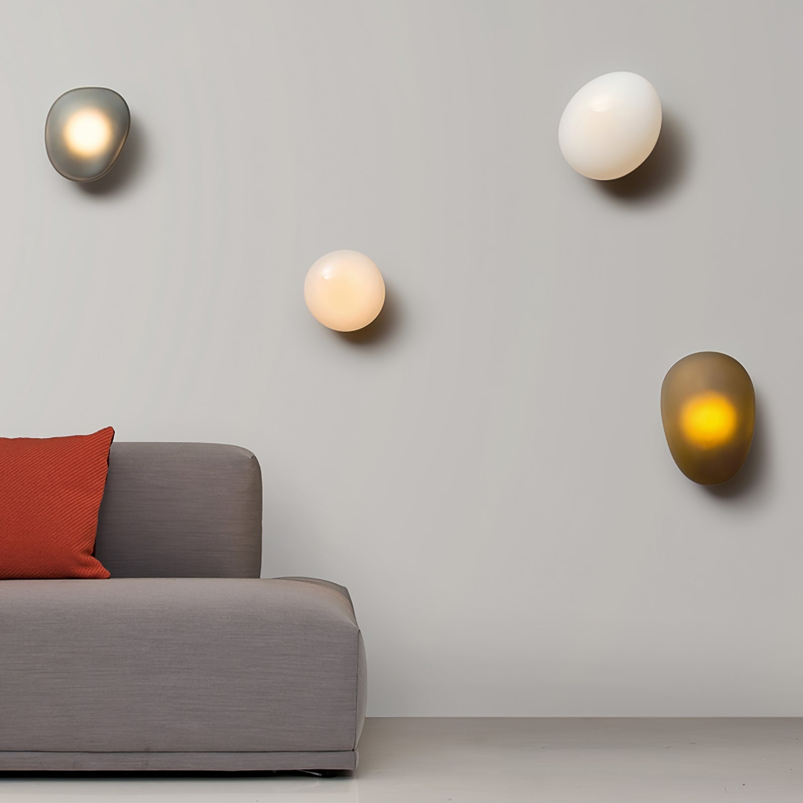Wall Light Oval | LED Glass Fixture | Ridorn