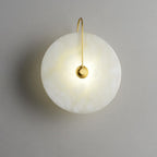 Wall Light Round | LED Alabaster Fixture | Ridorn