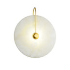 Wall Light Round | LED Alabaster Fixture | Ridorn