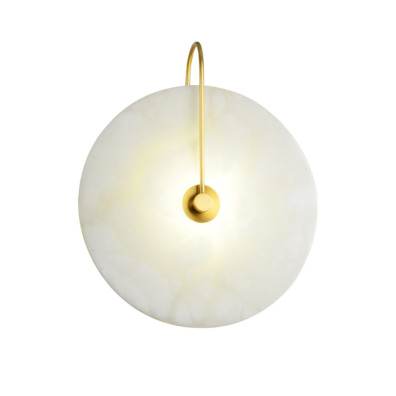 Wall Light Round | LED Alabaster Fixture | Ridorn