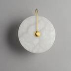 Wall Light Round | LED Alabaster Fixture | Ridorn
