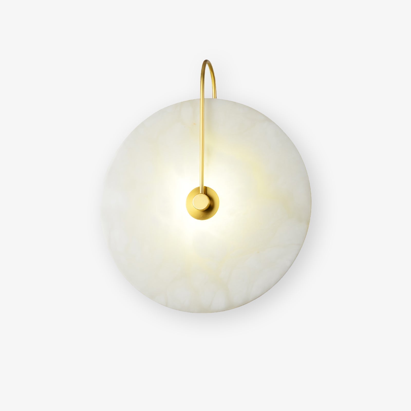Wall Light Round | LED Alabaster Fixture | Ridorn