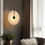 Wall Light Round | LED Alabaster Fixture | Ridorn