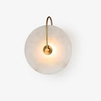 Wall Light Round | LED Alabaster Fixture | Ridorn