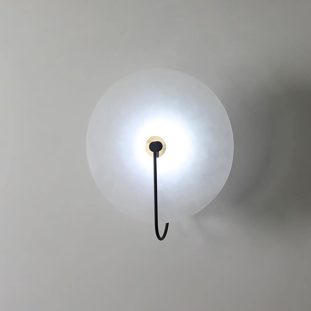 Wall Light Round | LED Alabaster Fixture | Ridorn
