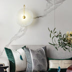 Wall Light Round | LED Alabaster Fixture | Ridorn