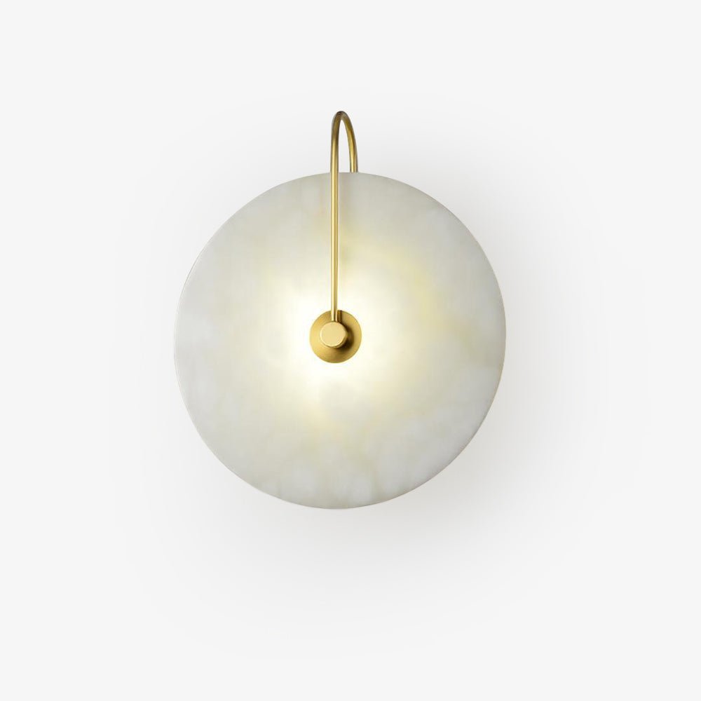 Wall Light Round | LED Alabaster Fixture | Ridorn