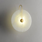 Wall Light Round | LED Alabaster Fixture | Ridorn