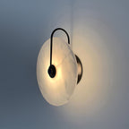 Wall Light Round | LED Alabaster Fixture | Ridorn