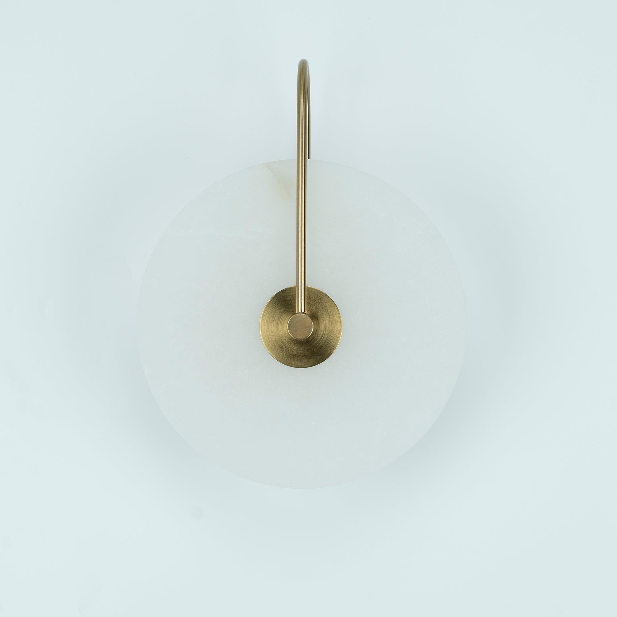 Wall Light Round | LED Alabaster Fixture | Ridorn