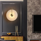 Wall Light Round | LED Alabaster Fixture | Ridorn