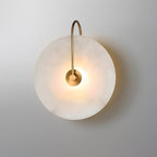 Wall Light Round | LED Alabaster Fixture | Ridorn