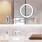 Wall Mounted Mirror LED | Magnifying Bathroom Fixture | Ridorn-Bathroom Mirror-Ridorn