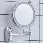 Wall Mounted Mirror LED | Magnifying Bathroom Fixture | Ridorn-Bathroom Mirror-Ridorn