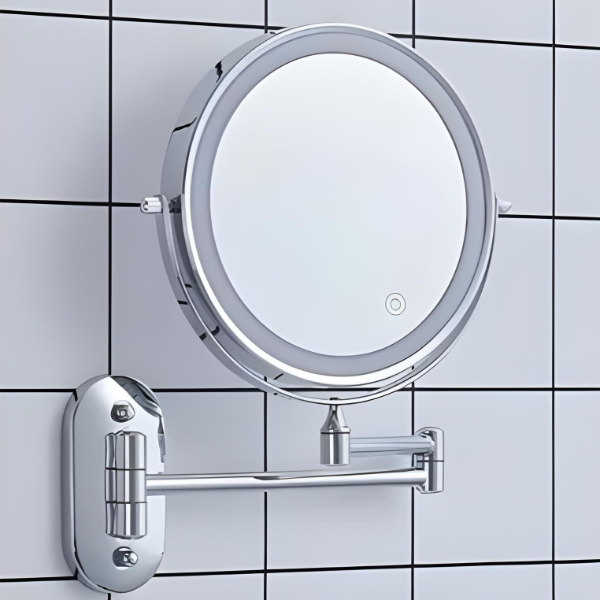 Wall Mounted Mirror LED | Magnifying Bathroom Fixture | Ridorn-Bathroom Mirror-Ridorn