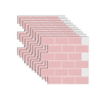 White Subway Tile Peel and Stick Backsplash, Self-Adhesive PVC Wall Tiles for Kitchen & Bathroom-Ridorn