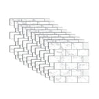 White Subway Tile Peel and Stick Backsplash, Self-Adhesive PVC Wall Tiles for Kitchen & Bathroom-Ridorn