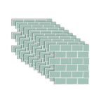 White Subway Tile Peel and Stick Backsplash, Self-Adhesive PVC Wall Tiles for Kitchen & Bathroom-Ridorn