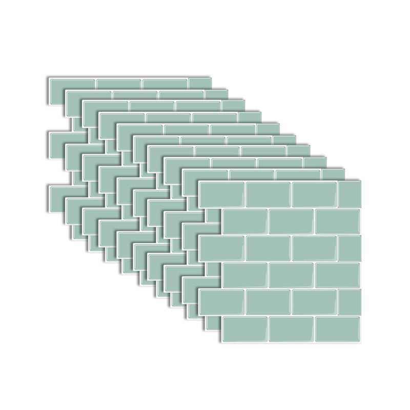 White Subway Tile Peel and Stick Backsplash, Self-Adhesive PVC Wall Tiles for Kitchen & Bathroom-Ridorn