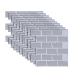 White Subway Tile Peel and Stick Backsplash, Self-Adhesive PVC Wall Tiles for Kitchen & Bathroom-Ridorn