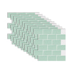 White Subway Tile Peel and Stick Backsplash, Self-Adhesive PVC Wall Tiles for Kitchen & Bathroom-Ridorn