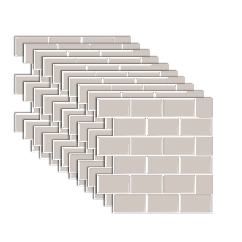 White Subway Tile Peel and Stick Backsplash, Self-Adhesive PVC Wall Tiles for Kitchen & Bathroom-Ridorn