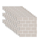 White Subway Tile Peel and Stick Backsplash, Self-Adhesive PVC Wall Tiles for Kitchen & Bathroom-Ridorn