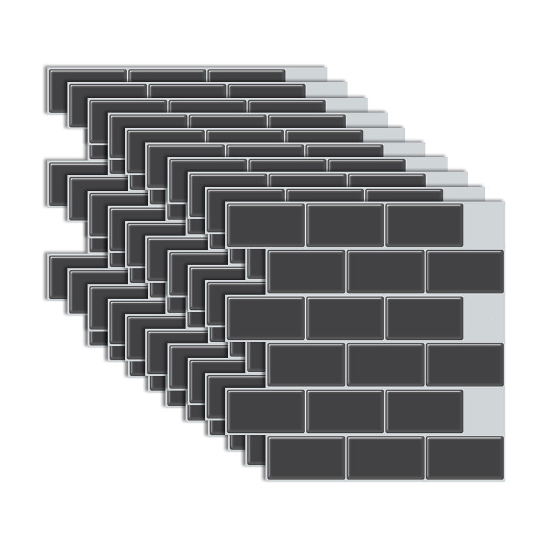 White Subway Tile Peel and Stick Backsplash, Self-Adhesive PVC Wall Tiles for Kitchen & Bathroom-Ridorn