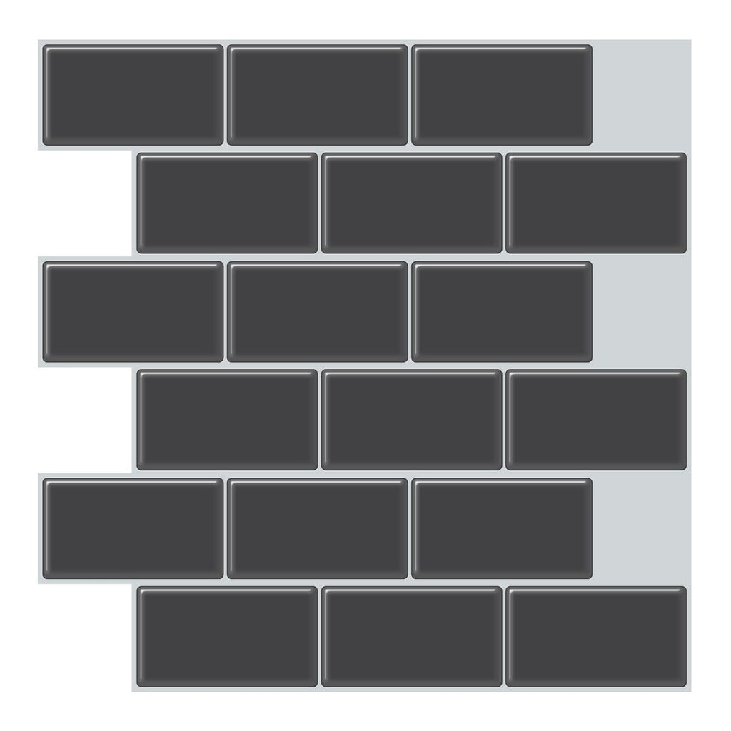 White Subway Tile Peel and Stick Backsplash, Self-Adhesive PVC Wall Tiles for Kitchen & Bathroom-Ridorn
