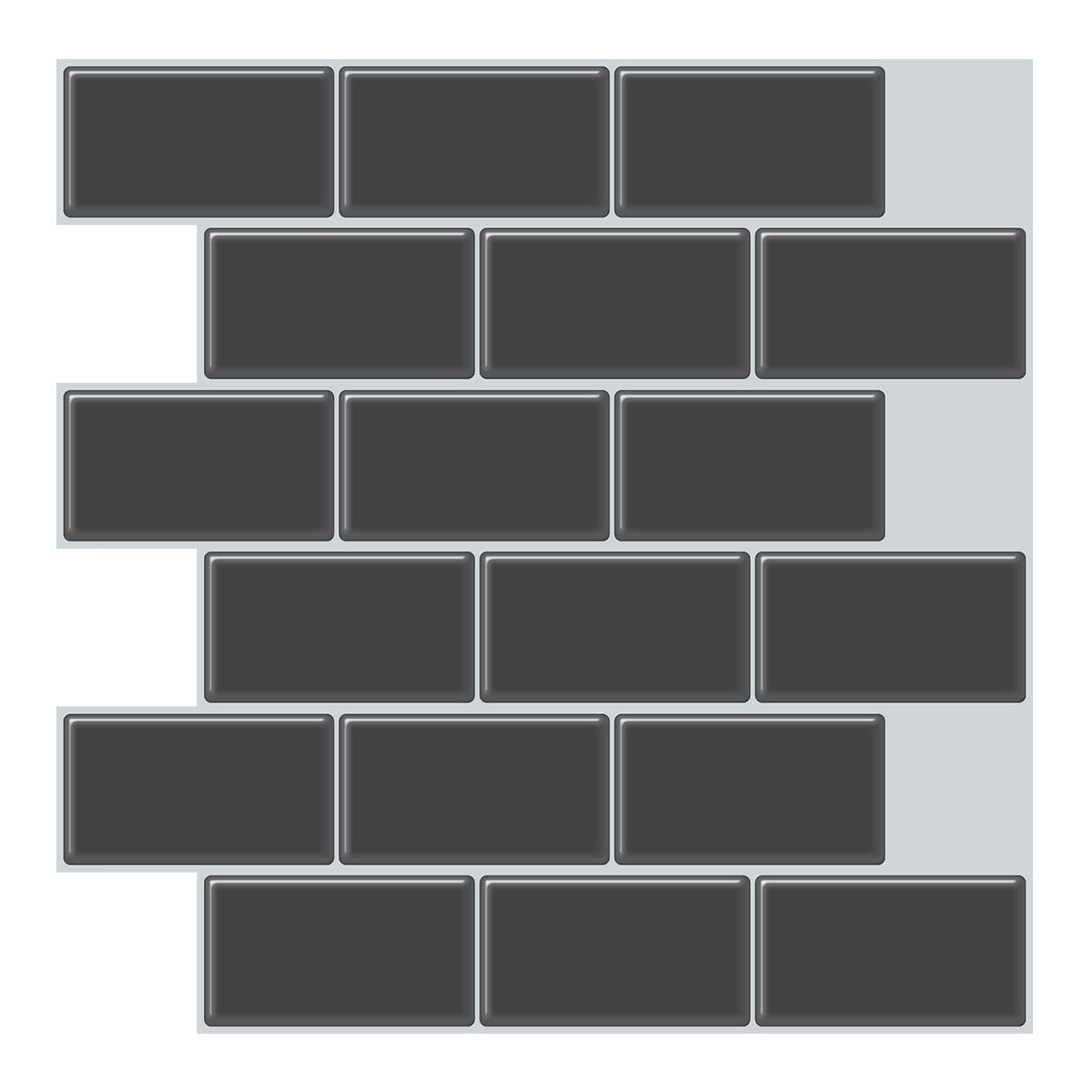 White Subway Tile Peel and Stick Backsplash, Self-Adhesive PVC Wall Tiles for Kitchen & Bathroom-Ridorn
