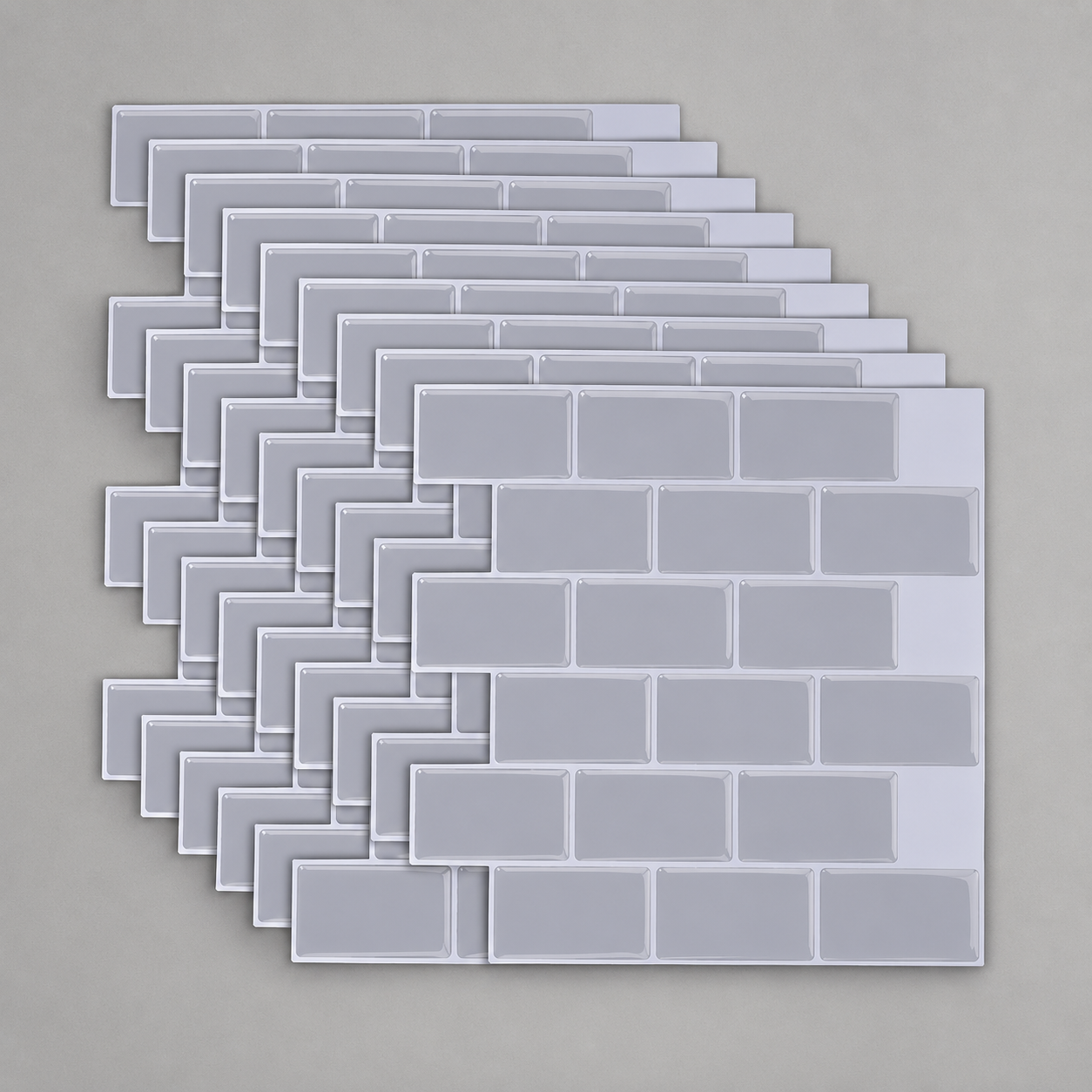White Subway Tile Peel and Stick Backsplash, Self-Adhesive PVC Wall Tiles for Kitchen & Bathroom