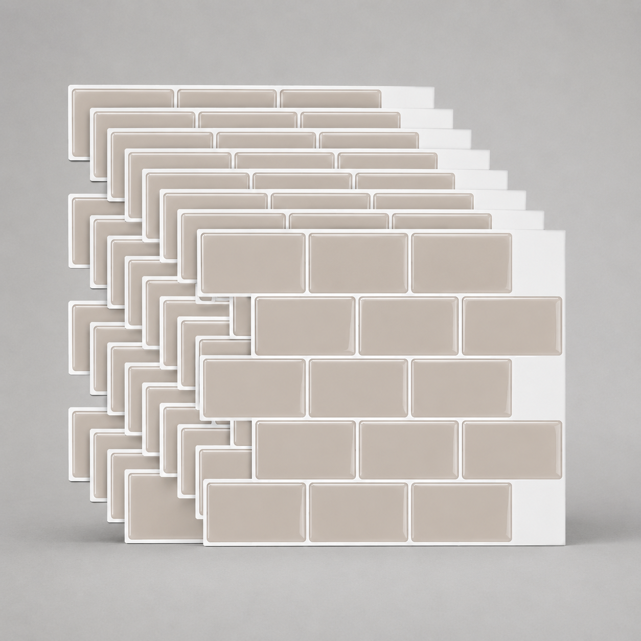 White Subway Tile Peel and Stick Backsplash, Self-Adhesive PVC Wall Tiles for Kitchen & Bathroom