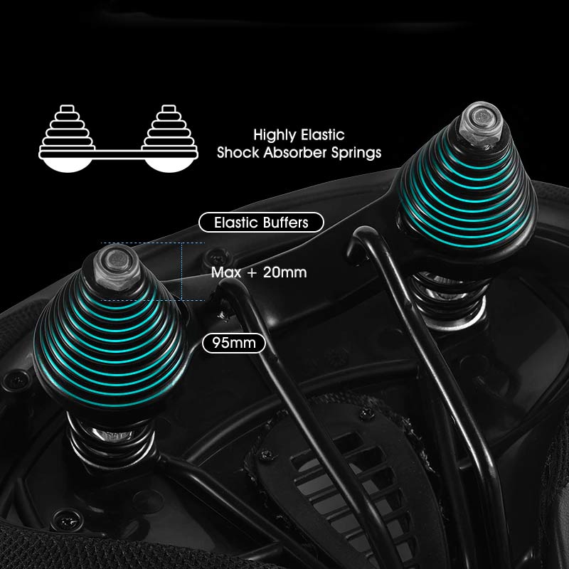 Wide Bike Saddle, Ergonomic Breathable Comfort Bicycle Seat for City & Touring Bikes-Ridorn