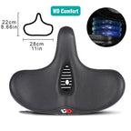 Wide Bike Saddle, Ergonomic Breathable Comfort Bicycle Seat for City & Touring Bikes-Ridorn