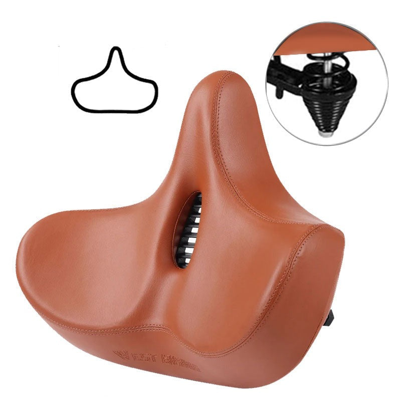 Wide Bike Saddle, Ergonomic Breathable Comfort Bicycle Seat for City & Touring Bikes-Ridorn