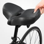 Wide Bike Saddle, Ergonomic Breathable Comfort Bicycle Seat for City & Touring Bikes-Ridorn