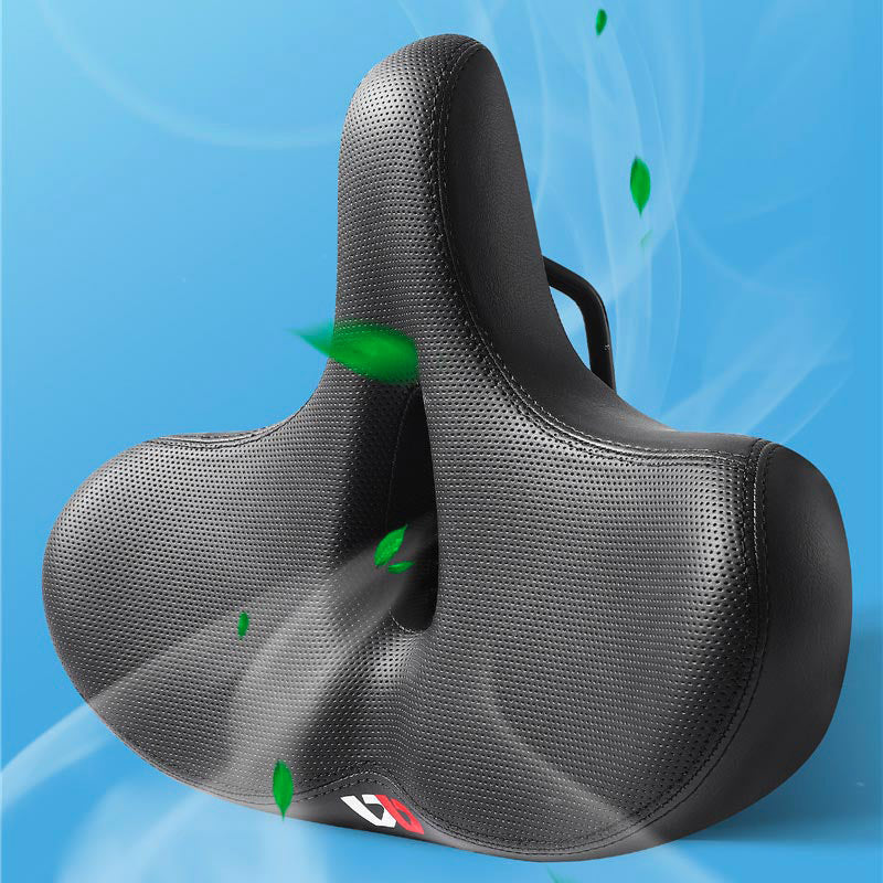 Wide Bike Saddle, Ergonomic Breathable Comfort Bicycle Seat for City & Touring Bikes-Ridorn