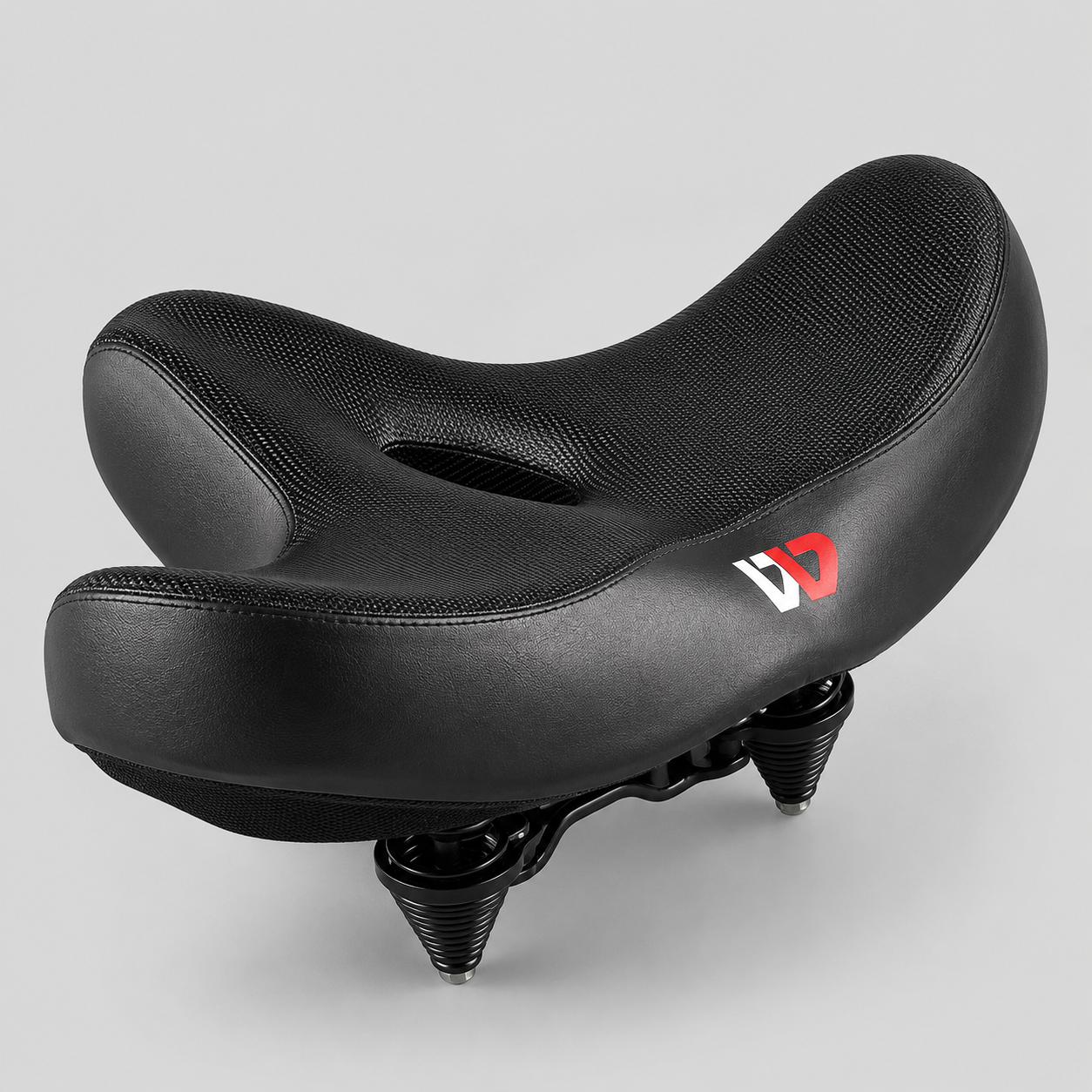 Wide Bike Saddle, Ergonomic Breathable Comfort Bicycle Seat for City & Touring Bikes