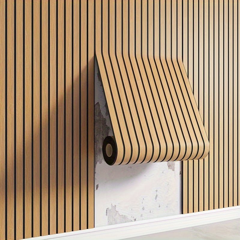 Wood Look Wall Panels, Self-Adhesive 3D PVC Wall Covering for Accent Walls & Living Room-Ridorn